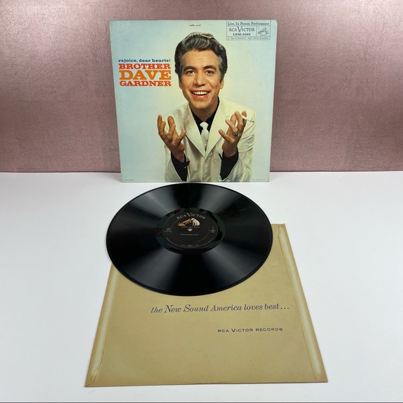 Vintage Brother Dave Gardner Rejoice Dear Hearts Vinyl Record Music - Picture 1 of 6